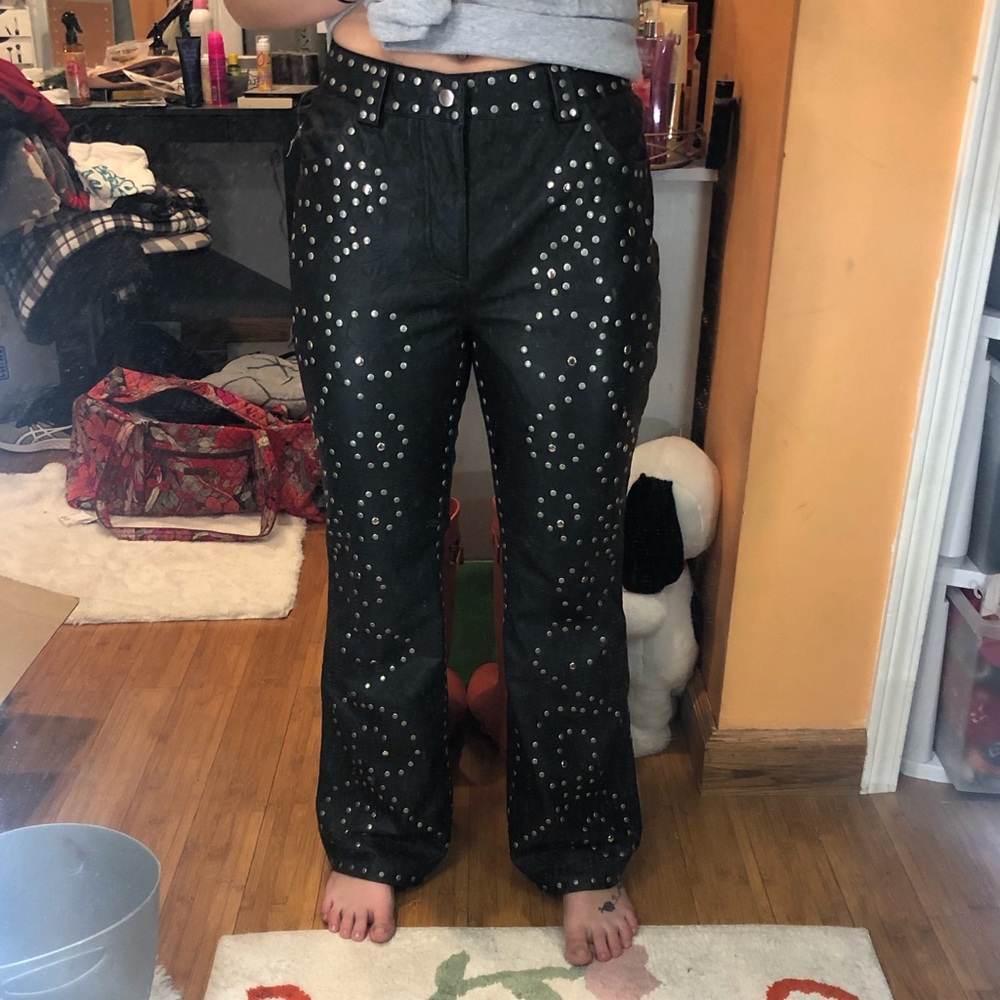 Free people leather pants